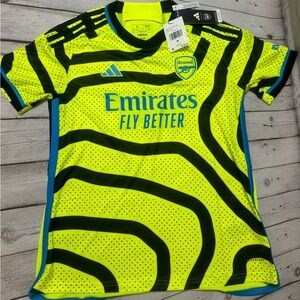 adidas Arsenal 23/24 Away Jersey Women's Size Medium Solar Yellow NWT - HZ2104